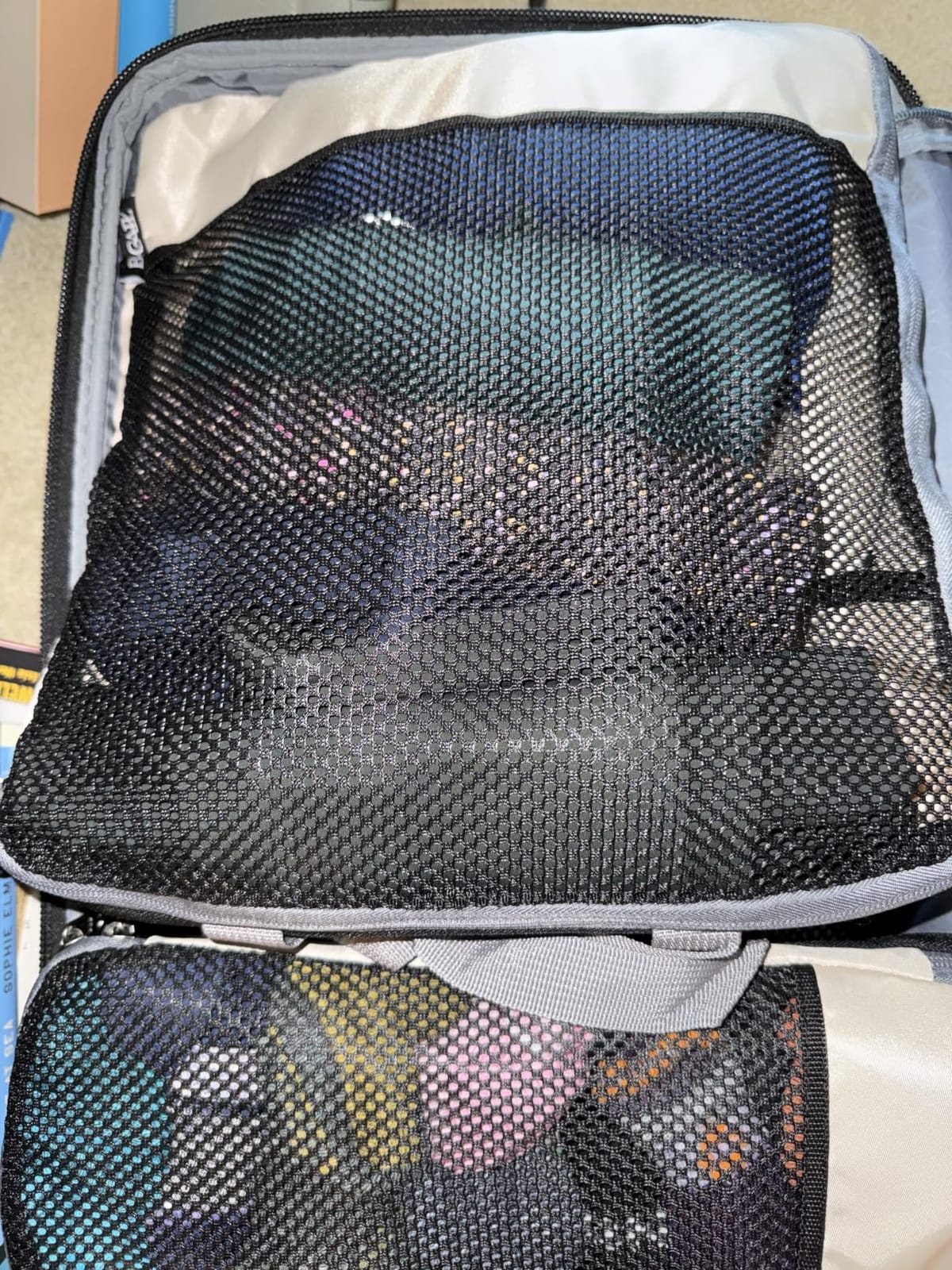 BAGAIL 4 Set/6 Set/8 Set Compression Packing Cubes Travel Accessories Expandable Packing Organizers (Half Mesh, 6-Black) customer photo 2