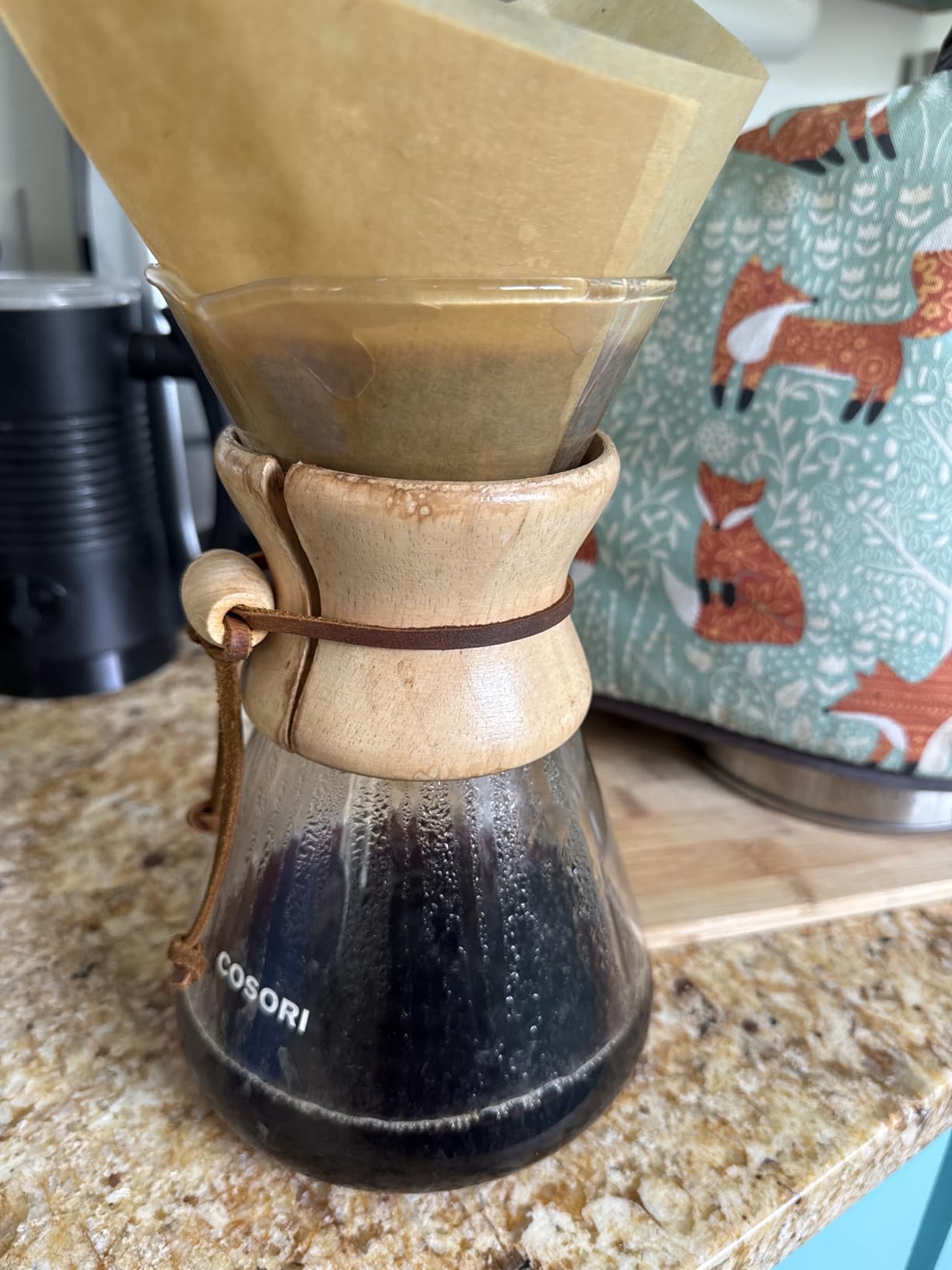 Cosori Pour Over Coffee Maker, Double Layer Stainless Steel Filter, 8cup customer photo 1
