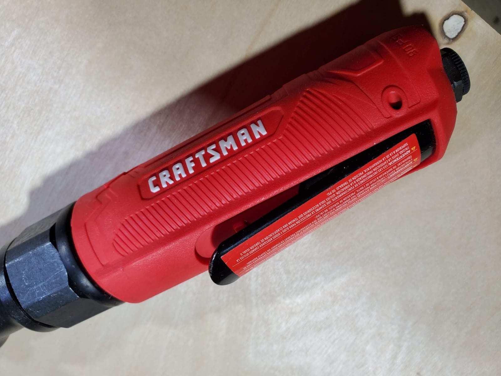 CRAFTSMAN 3/8-in Air Ratchet Wrench, Maximum Torque 50 ft-lbs, Insulated Handle, Easy Access Switch, 4.4 SCFM at 90 PSI customer photo 2