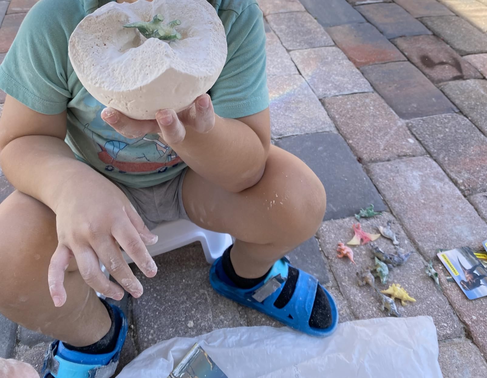 Dinosaur Egg Dig Kit, Unearth a Jumbo Dino Egg with 12 Unique Large Surprise Dinosaur Toys, Ideal Educational STEM Toys and Gifts for Kids Aged 5-7, Suitable for Party and Easter customer photo 2