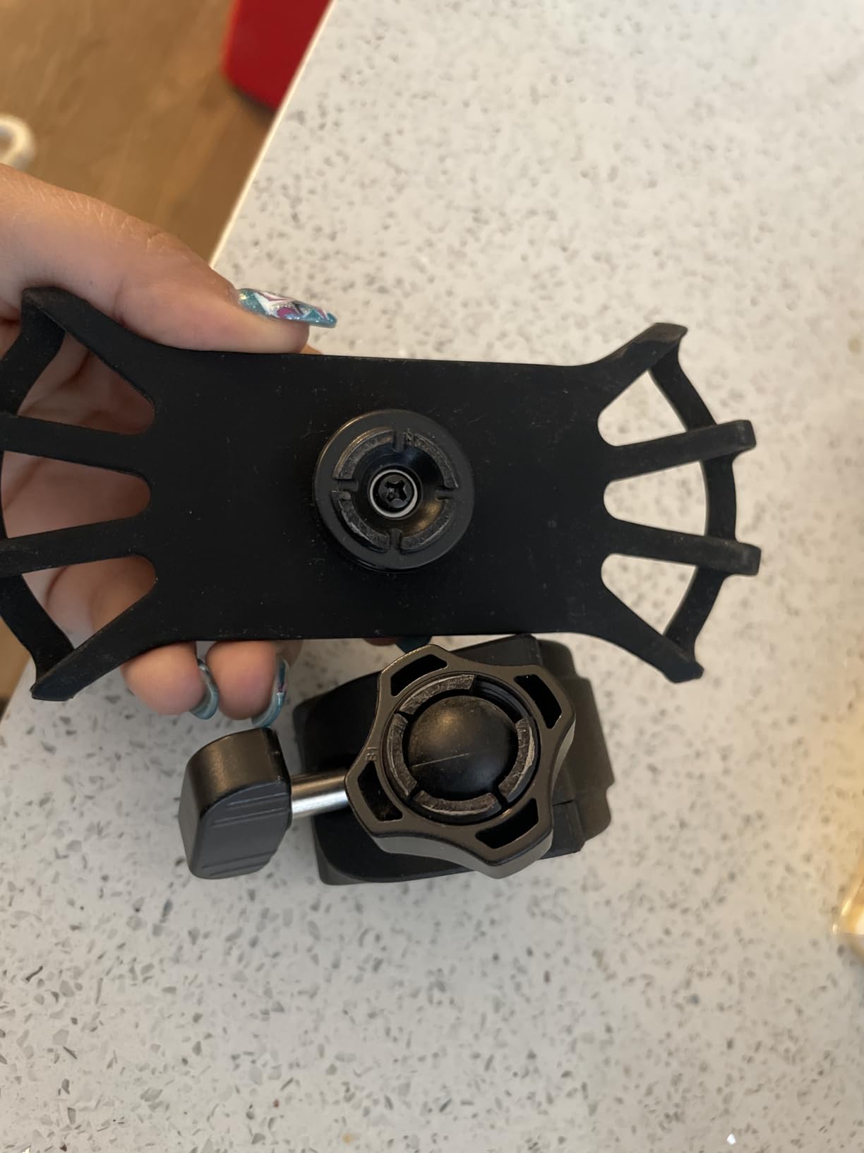Upgraded 2026 Bicycle & Motorcycle Phone Mount - The Most Secure & Reliable Bike Phone Holder for iPhone, Samsung or Any Smartphone. Stress-Resistant & Highly Adjustable. x10 to Safeness & Comfort customer photo 2