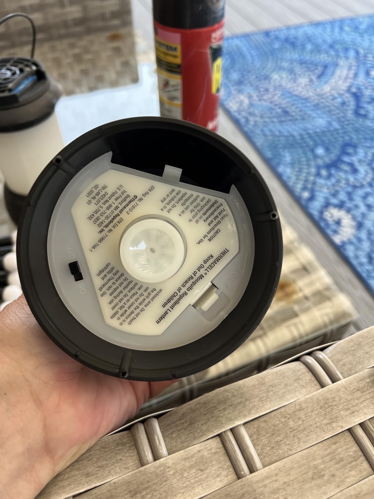 Thermacell Mosquito Repellent Lantern; No Spray Mosquito Repellent For Patios; Includes 12-Hours of Protection; Scent-Free, No Flame Citronella Candle Alternative customer photo 1