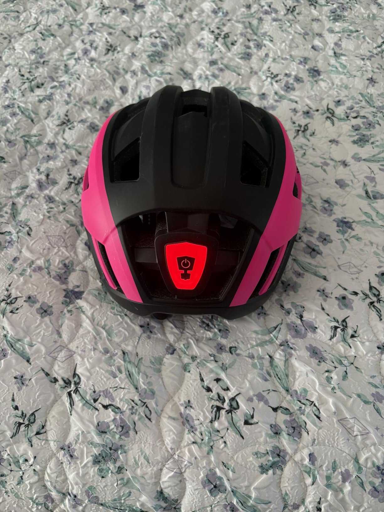 Adult-Men-Women Bike Helmet with Light - Mountain Road Bicycle Helmet with Replacement Pads & Detachable Visor customer photo 2