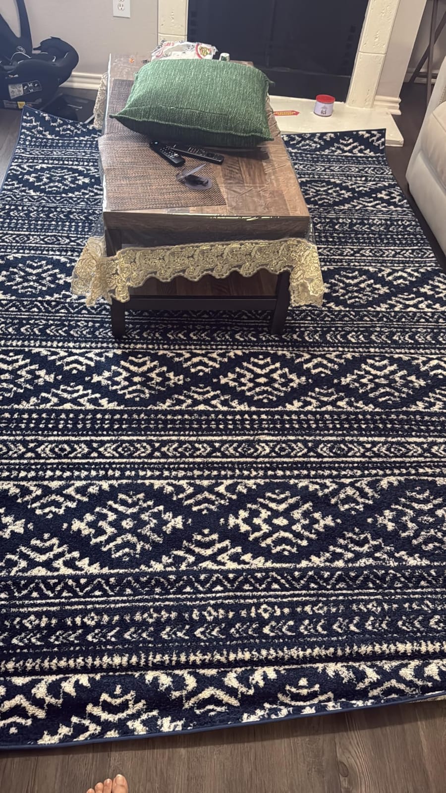 SAFAVIEH Tulum Area Rug 12x15, X-Large Ivory & Grey TUL272A customer photo 2