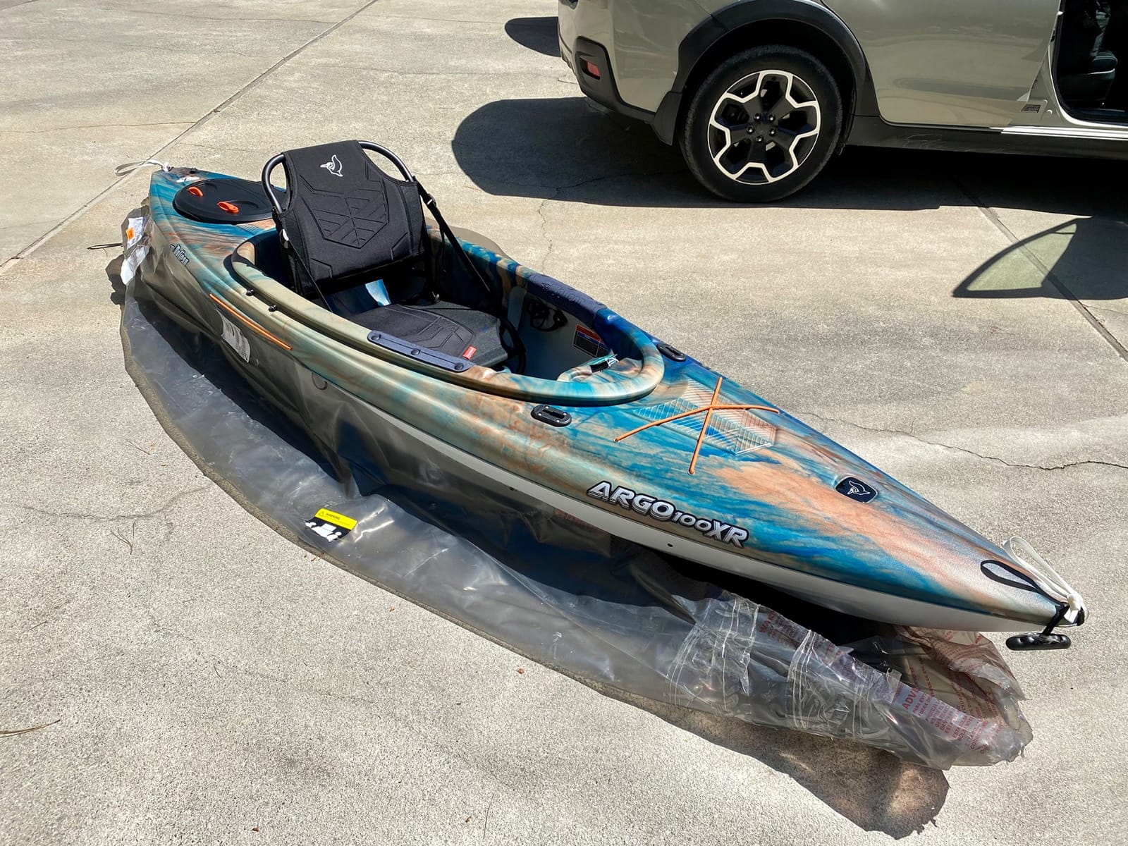 Pelican Argo 100XR - Premium Sit-in Recreational Kayak - Lightweight one Person Kayak - 10 ft customer photo 2