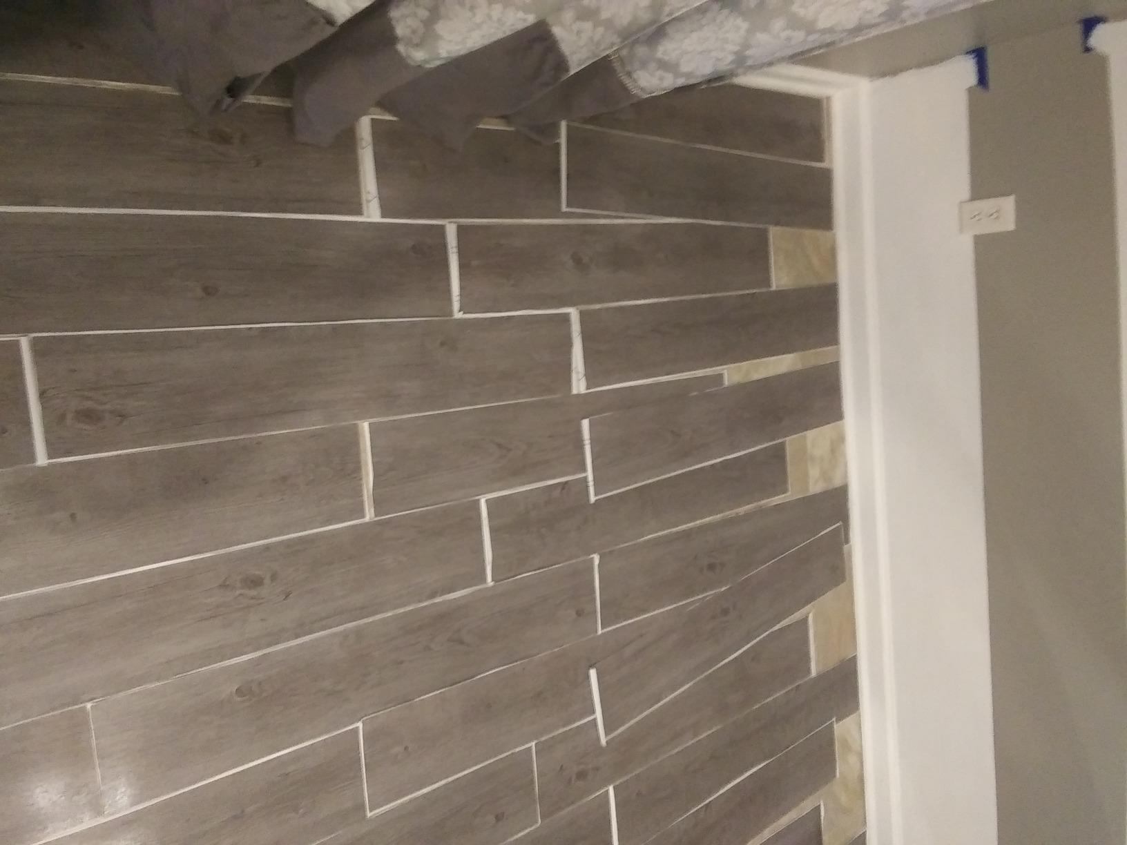 Nexus Peel & Stick Vinyl Floor Tiles, 6 x 36 in, Espresso customer photo 2