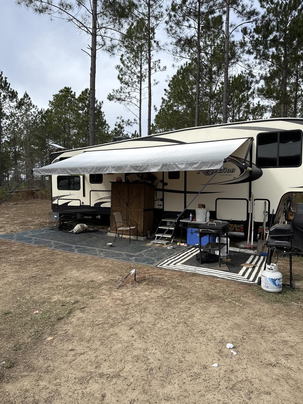 RecPro 16' RV Awning Fabric Replacement | Tan/Camel Fade Vinyl customer photo 2