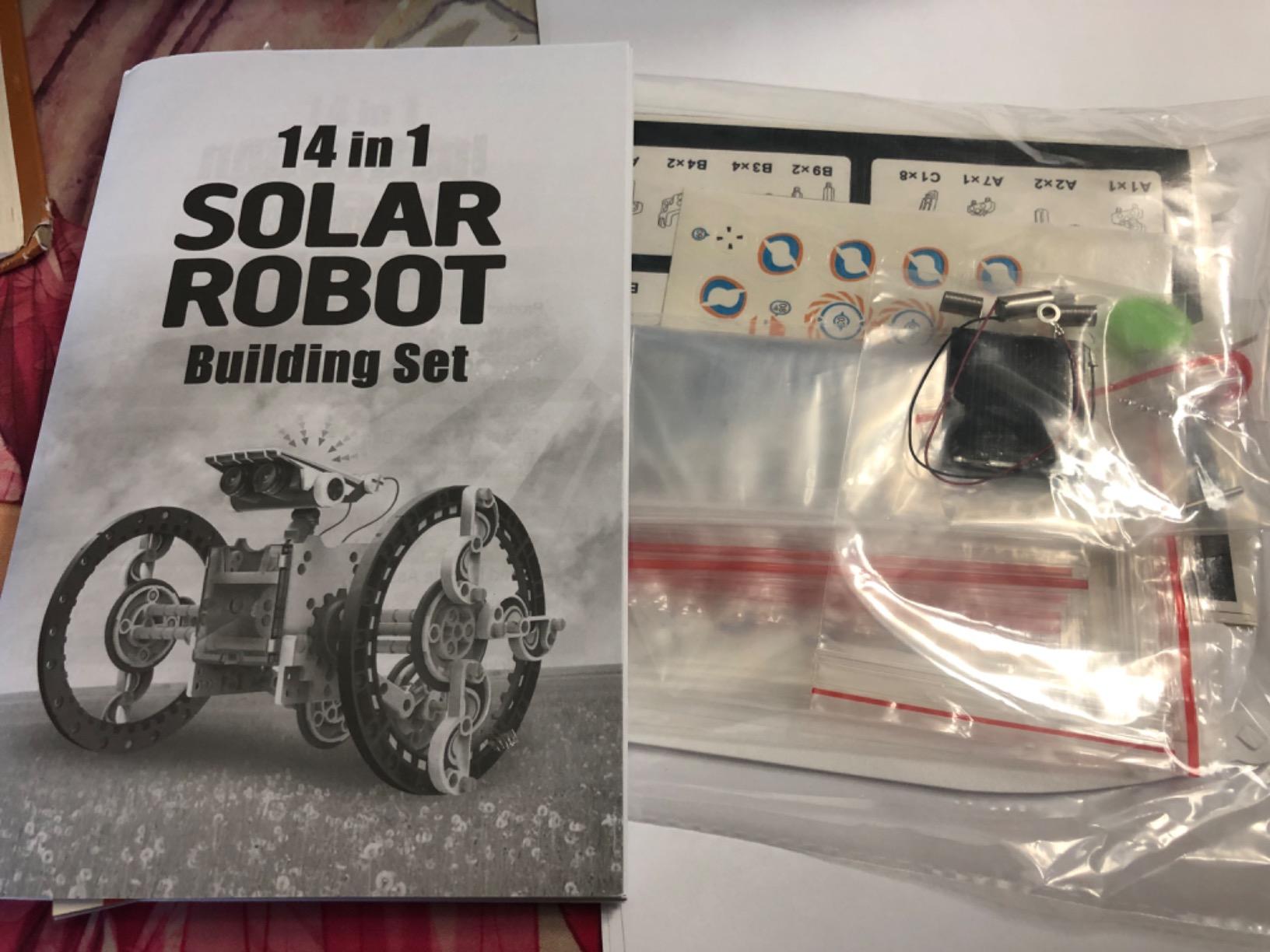 Solar Robot Kit, 14-in-1 STEM Building Toy for Kids DIY Science Robotic Set customer photo 1