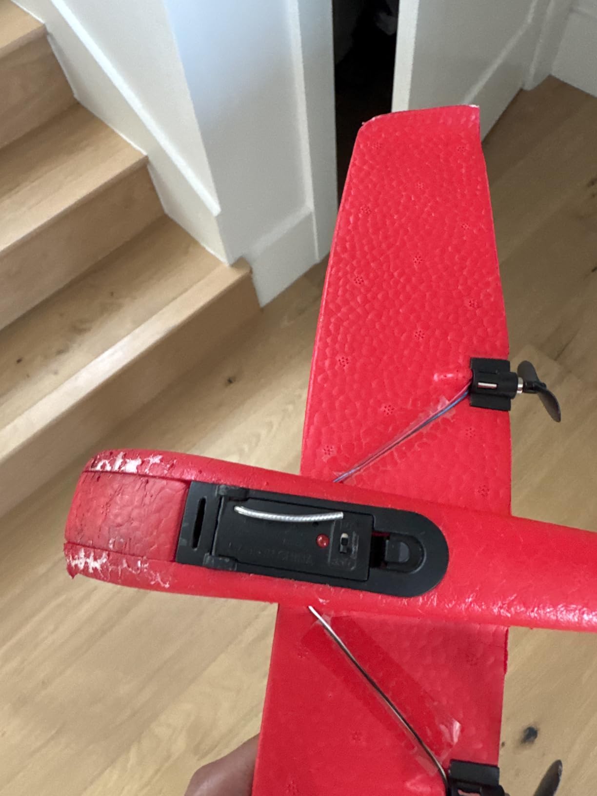 HAWK'S WORK 2 CH RC Airplane, RC Plane Ready to Fly, 2.4GHz Remote Control Airplane, Easy to Fly RC Glider for Kids & Beginners (Red) customer photo 1