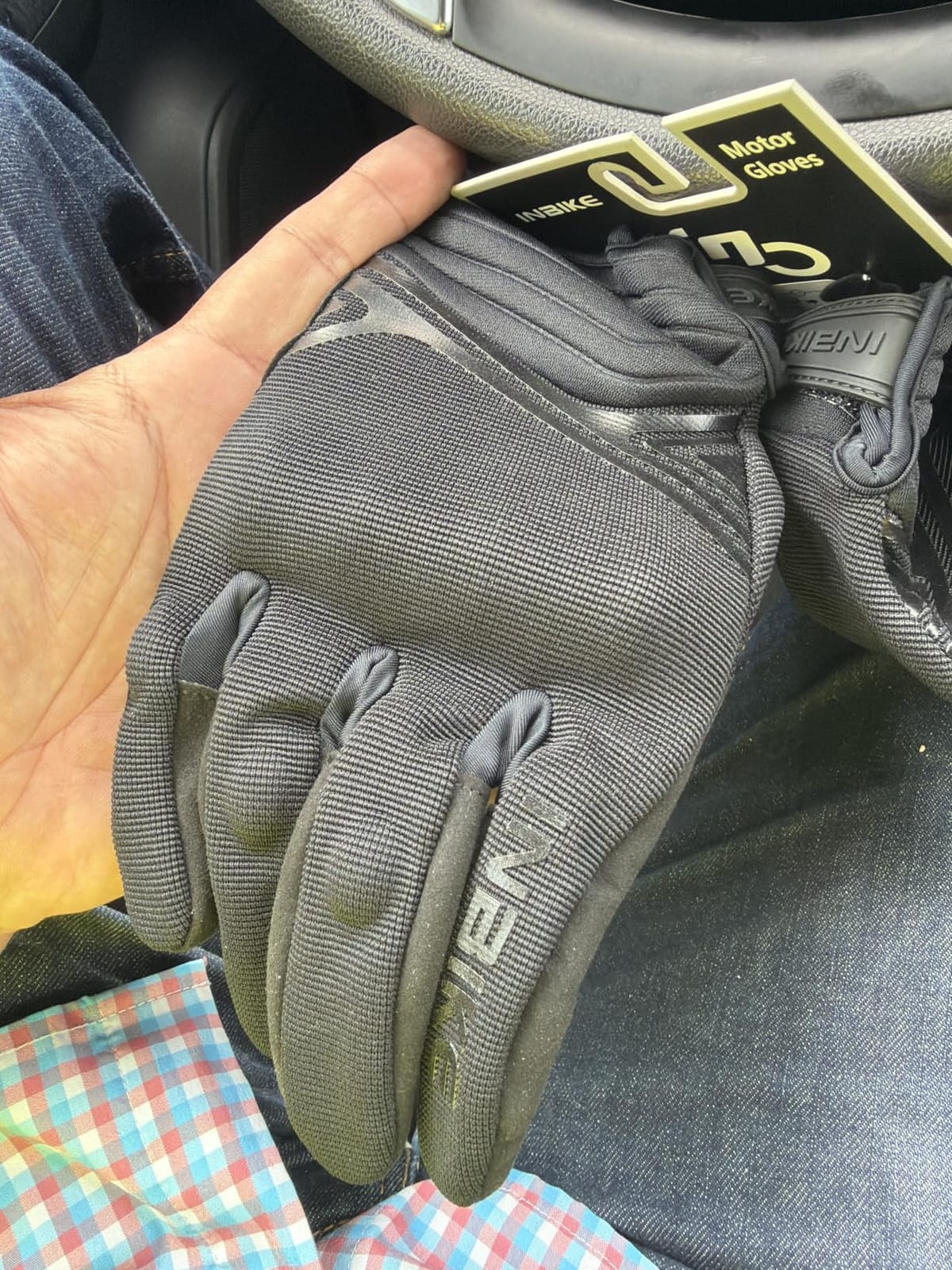 INBIKE Motorcycle Gloves Breathable Mesh Touchscreen Hard Knuckles customer photo 1