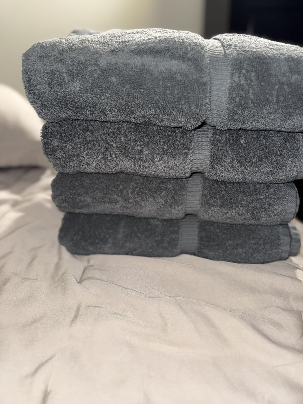 Chakir Turkish Linens 100% Cotton 4-Pack Bath Towels 27x54, White customer photo 1