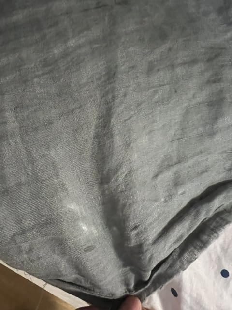 Simple&Opulence 100% Linen Duvet Cover Set 3pcs with Coconut Button Closure Natural French Washed Flax Solid Color Soft Breathable Farmhouse Bedding - Linen, Queen Size customer photo 1