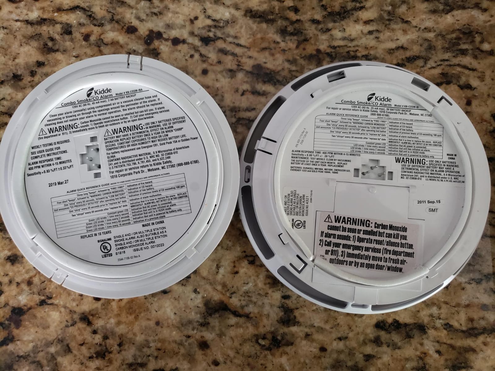 Kidde Hardwired Smoke & Carbon Monoxide Detector, Battery Backup, Interconnectable, LED Warning Light Indicators customer photo 1