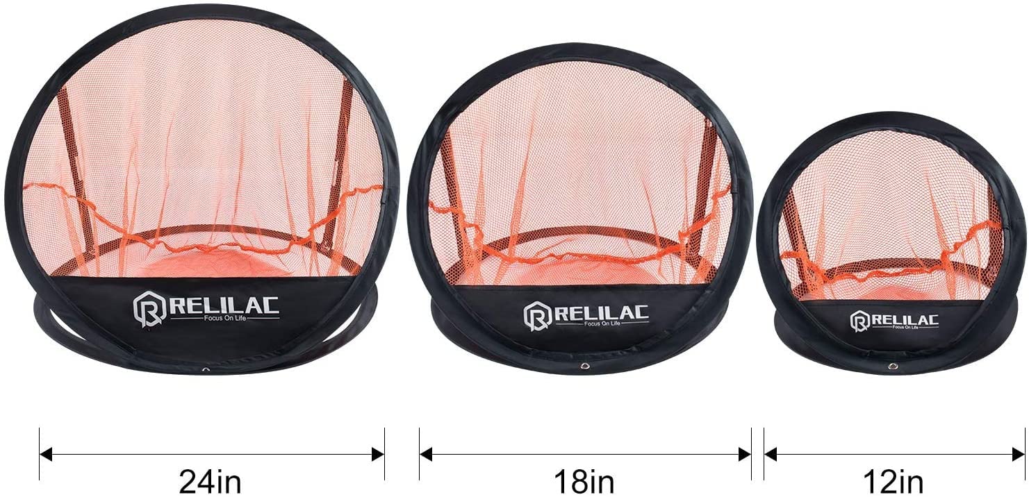 RELILAC Pop Up Golf Chipping Practice Net Set - Indoor/Outdoor Golfing Target Accessories for Golf Practice - Improve Your Short Game - Gifts for Men, Dad, Mom, Husband, Women, Kid, Golfers customer photo 1