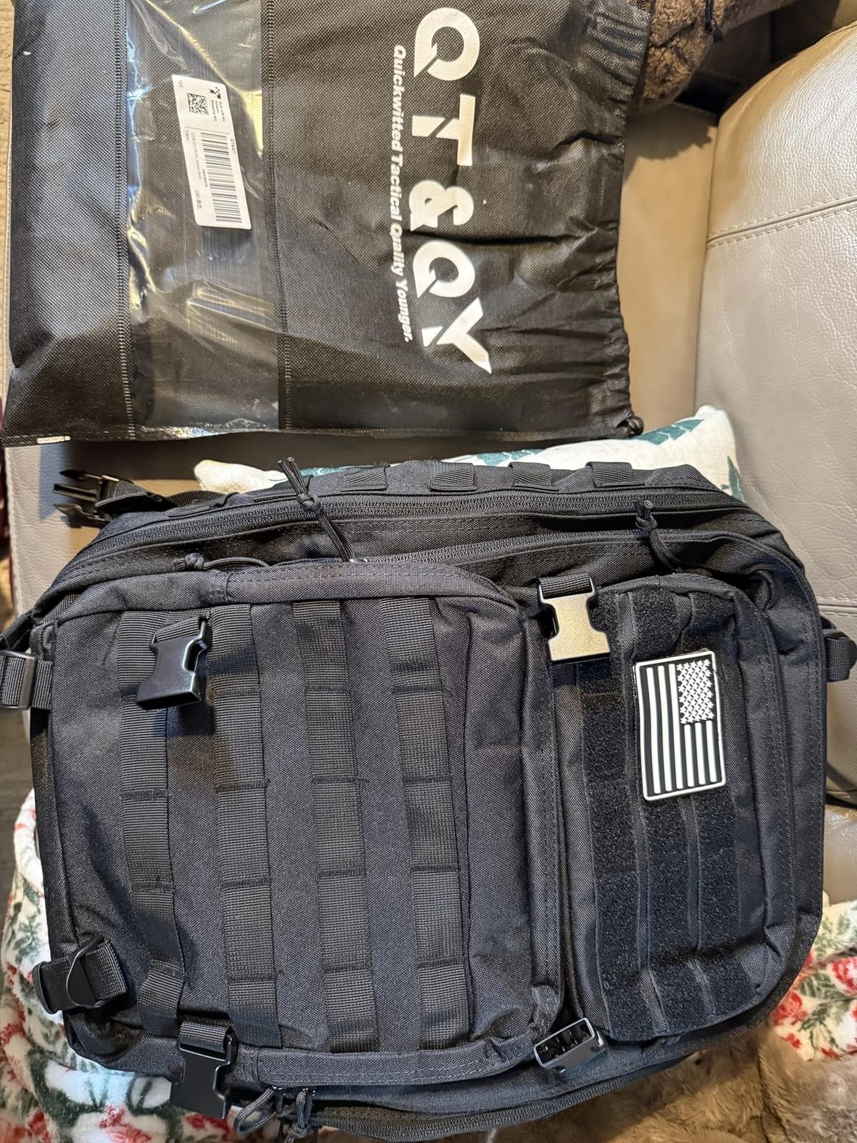 QT&QY 45L Military Tactical Backpacks Molle Army Assault Pack 3 Day Bug Out Bag Hiking Treeking Rucksack… customer photo 1