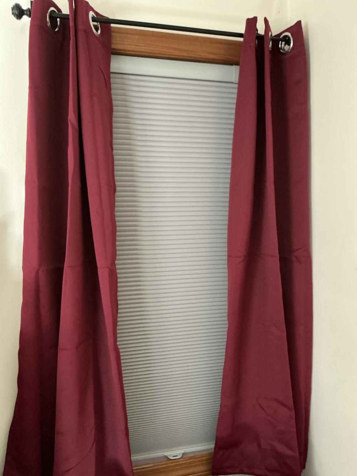 ChrisDowa Blackout Curtains for Bedroom and Living Room 63 Inches Long customer photo 1