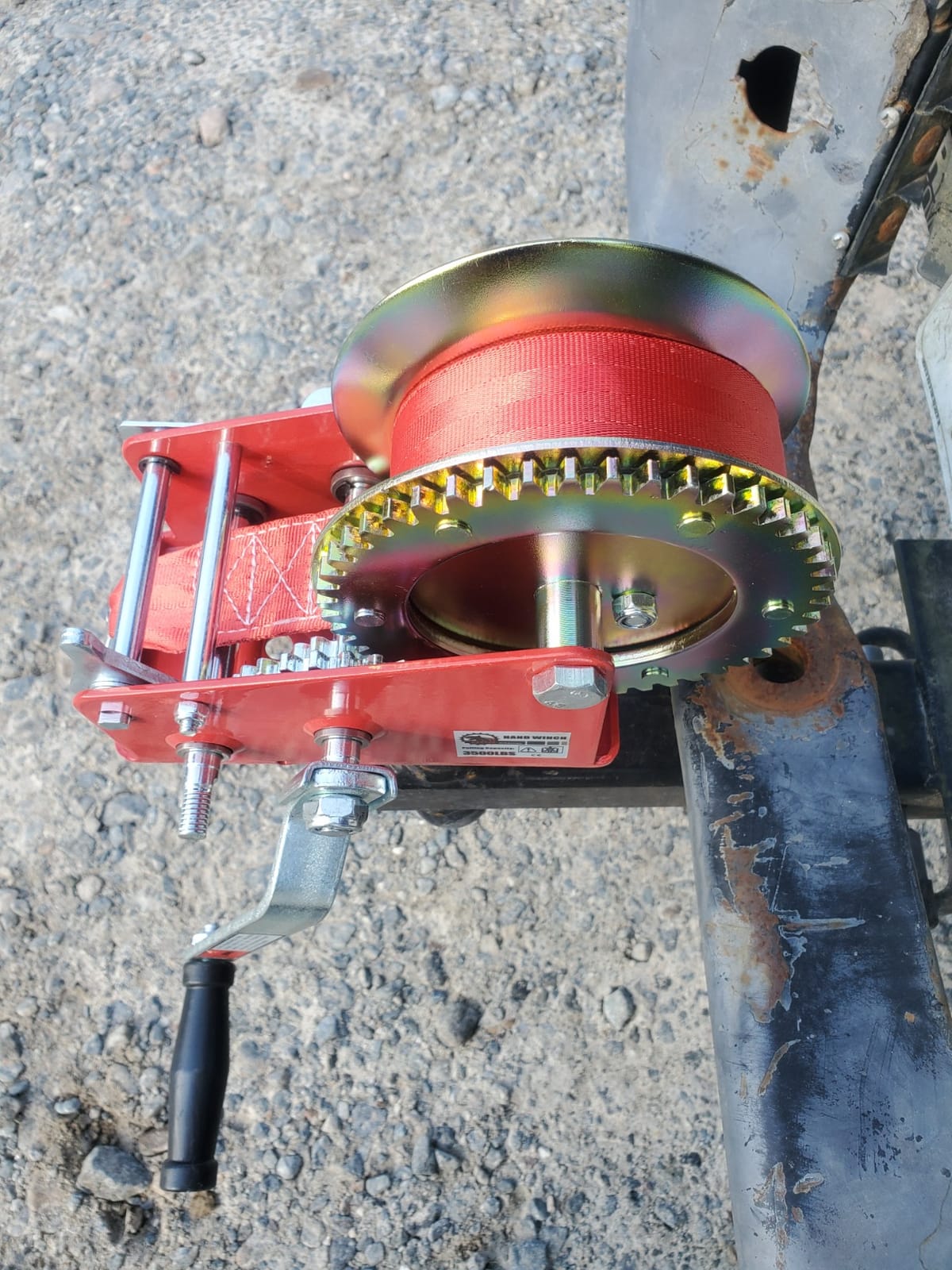 OPENROAD Boat Winch 3500lbs Hand Winch, with 32ft Blue Strap and 2 Speed switchable, for Boat Trailer Towing Winch customer photo 1