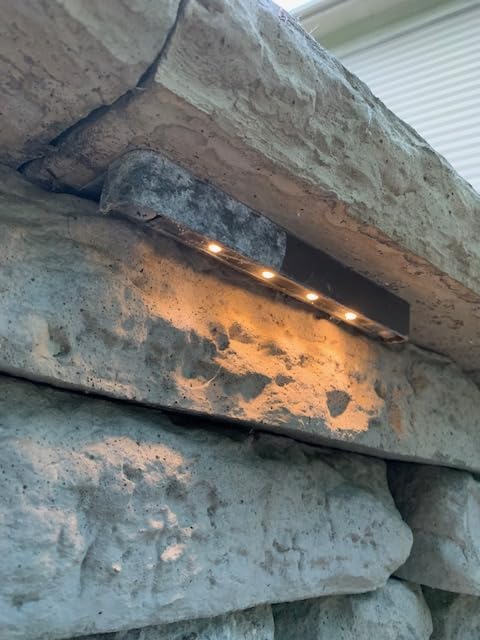 LEONLITE 8-Pack 7 Inch LED Hardscape Lighting, 3W/4W/5W, 2700K Soft White customer photo 2