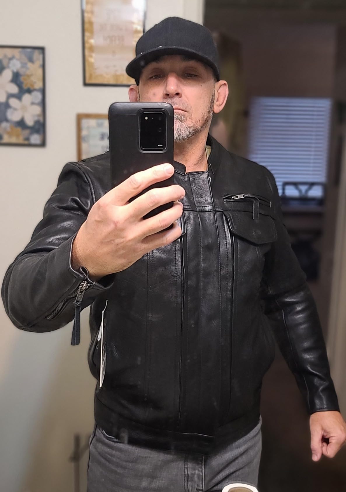 First Mfg Co - Raider - Men's Motorcycle Biker Riding Leather Jacket customer photo 1