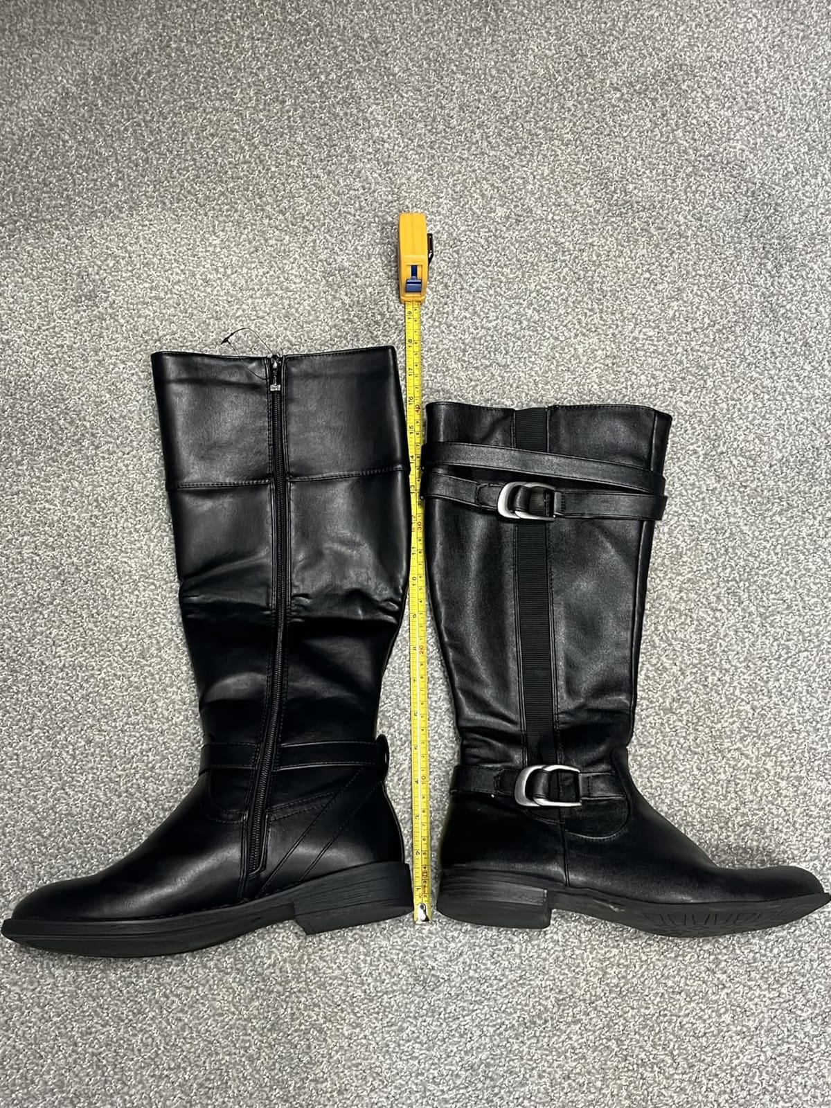 Jeossy Women's Knee High Riding Boots, Round Toe with Low Block Heel customer photo 1