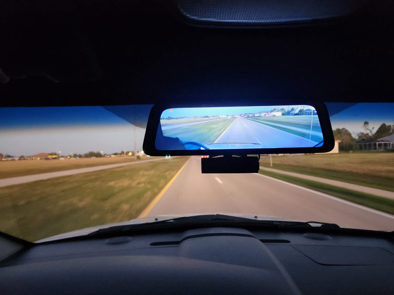 AUTO-VOX V5PRO 1080P 9.35'' OEM Rear View Mirror Camera | Full Laminated Ultrathin Touch Screen Mirror Dash Cam Front and Rear with No Glare, Super Night Vision for Car SUV Truck customer photo 2