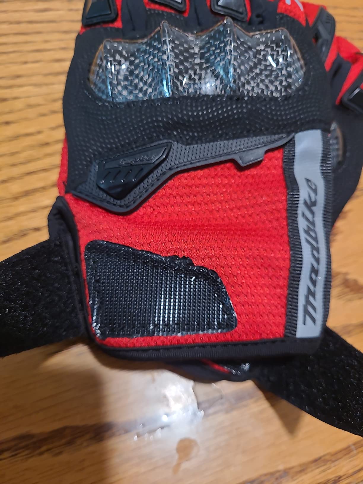 MADBIKE Motorcycle Gloves Touchscreen Motocross Dirt Bike Riding Glove with Carbon Fiber Protective Hard Knuckles for Men Women Model MD66 customer photo 1