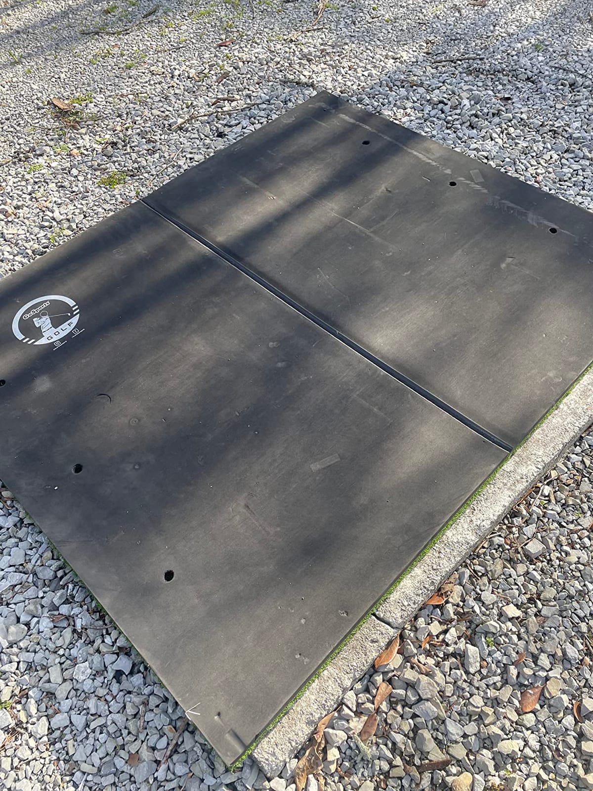 GoSports Elite Golf Hitting Mat for Indoor and Outdoor Practice - Withstands Thousands of Shots - Heavy-Duty Turf Driving Range Mats Works with Golf Simulators - Includes 3 tees - Choose Your Size customer photo 1
