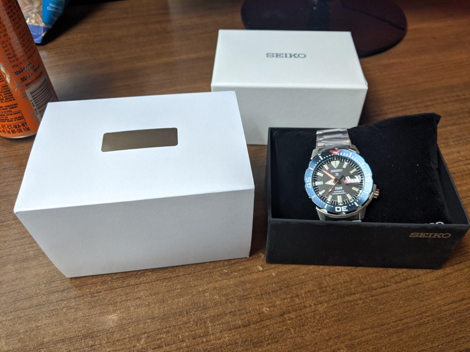 SEIKO SRPE27 Automatic Dive Watch for Men - Prospex PADI Special Edition - LumiBrite Hands, Elapsed Timing Bezel - Water Resistant 200M customer photo 2