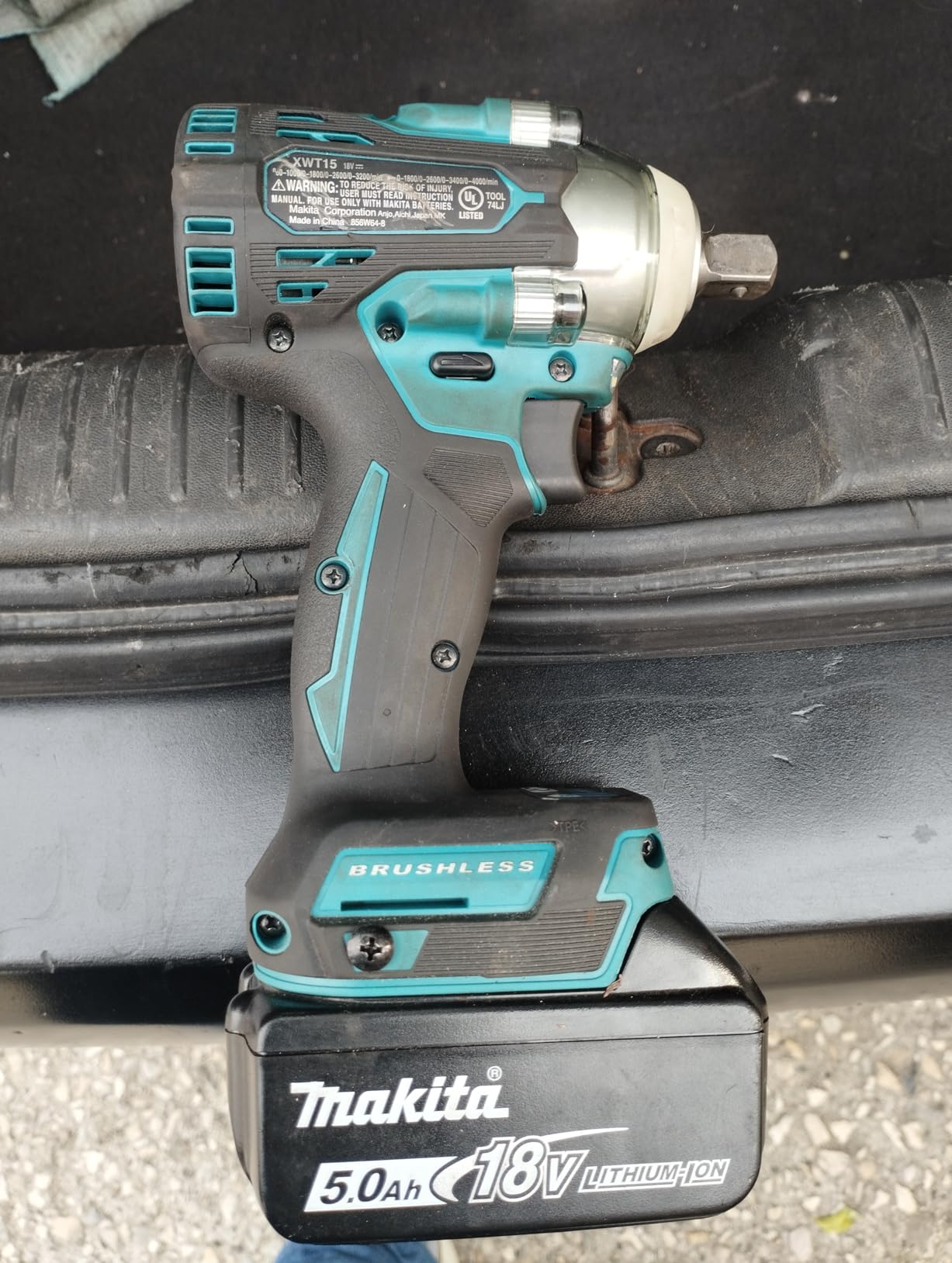 Makita XWT15Z 18V LXT Lithium-Ion Brushless Cordless 4-Speed 1/2 Sq. Drive Impact Wrench w/Detent Anvil, Tool Only customer photo 1