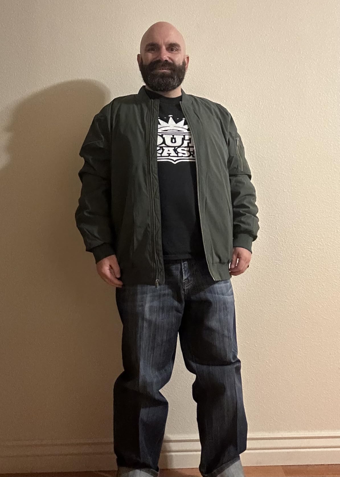 MAGNIVIT Men's Bomber Jacket Fall Winter Military Jacket and Coats Outwear customer photo 1