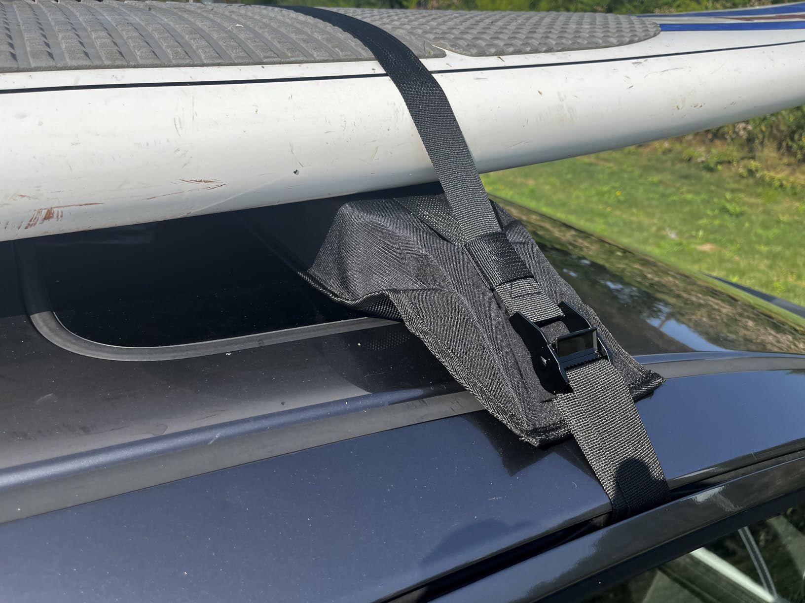 HEYTRIP Universal Soft Roof Rack Pads for Kayak/Surfboard/SUP/Canoe with 15FT Tie-Down Straps and Storage Bag customer photo 2