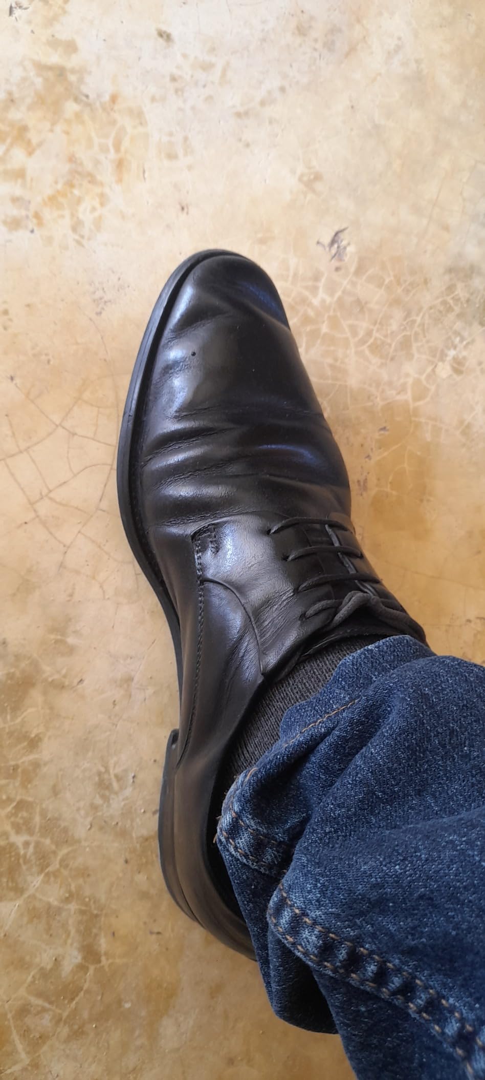 GIFENNSE Men's Dress Shoes Oxford Lace-Up Leather Formal customer photo 1