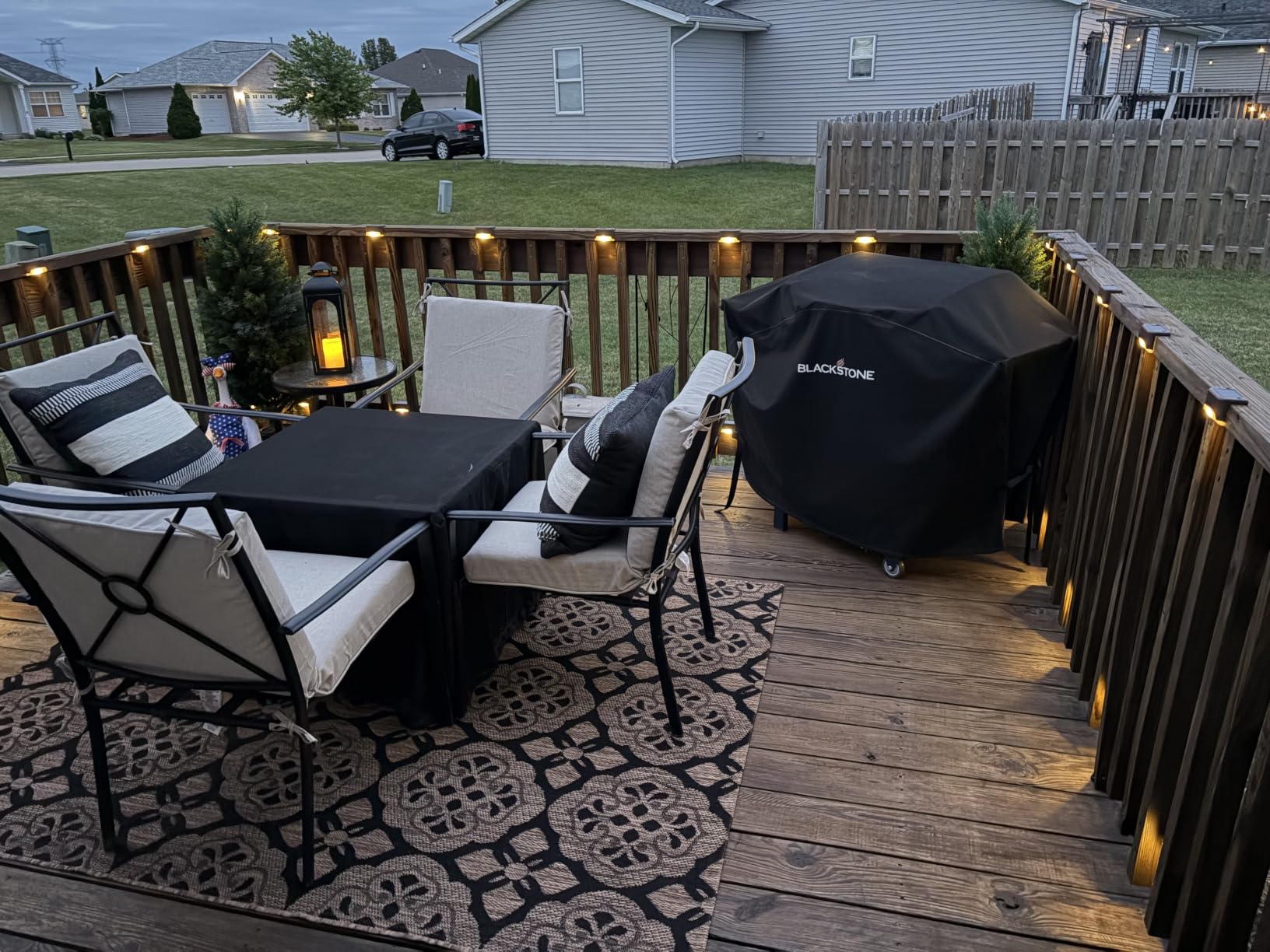 GIGALUMI Led Solar Deck Lights, 16 Pack，Waterproof, Warm White customer photo 2
