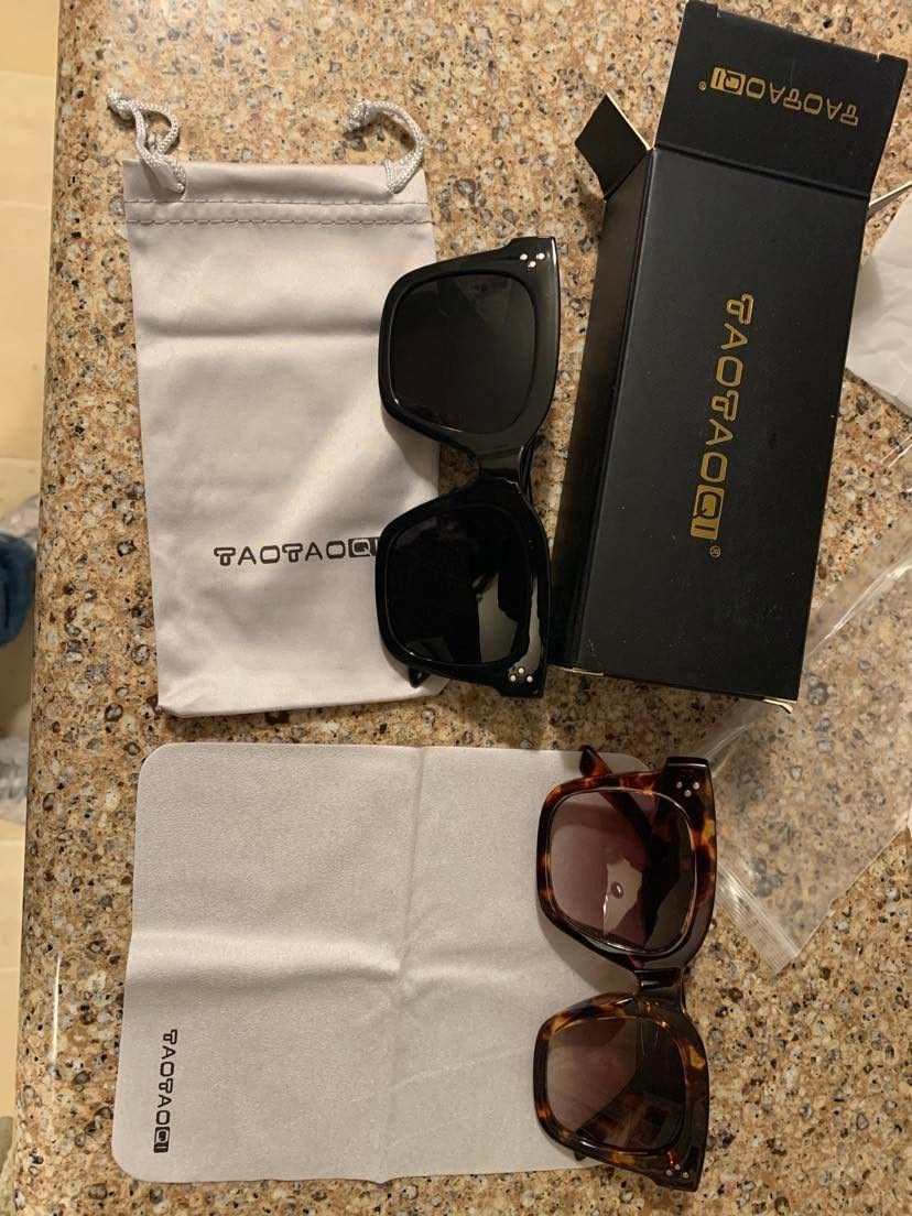 Vintage Women Oversized Sunglasses Designer Luxury Square Shades customer photo 1
