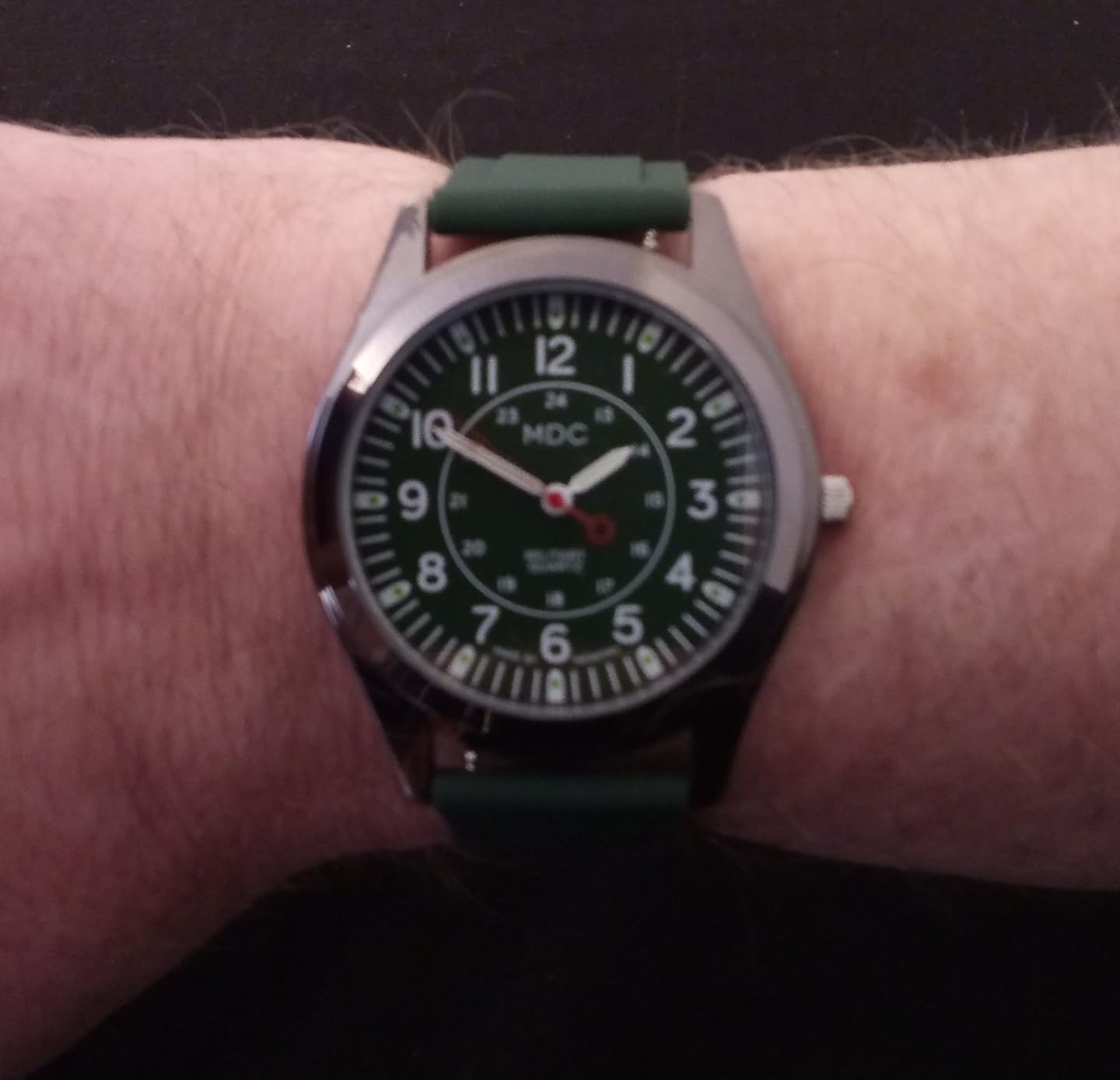 Infantry MDC Mens Military Field Watch, Japanese Quartz, Slip-Thru Nylon customer photo 2