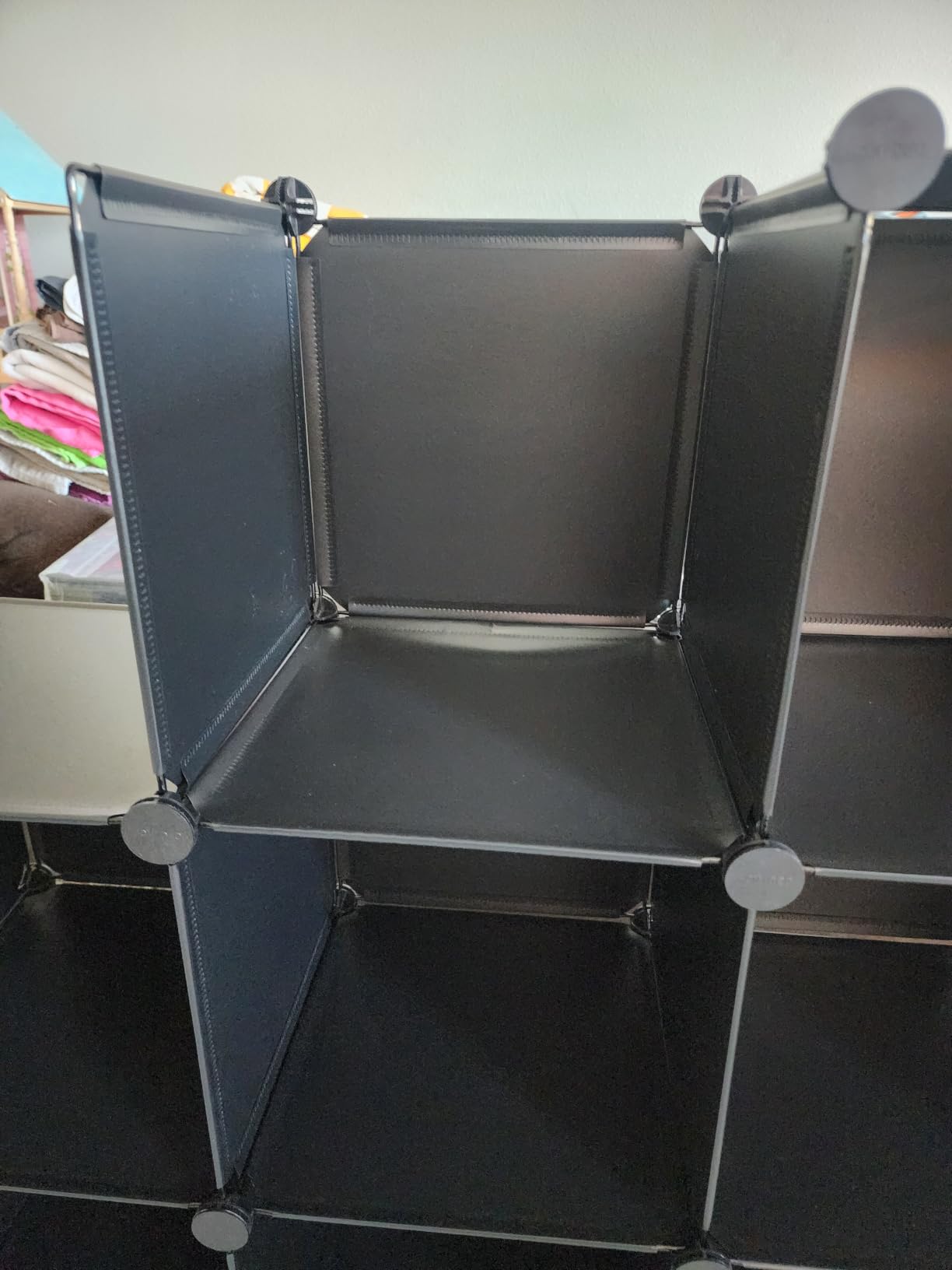 HOMIDEC Closet Organizers and Storage, 9 Cube Storage Organizer, Black customer photo 1