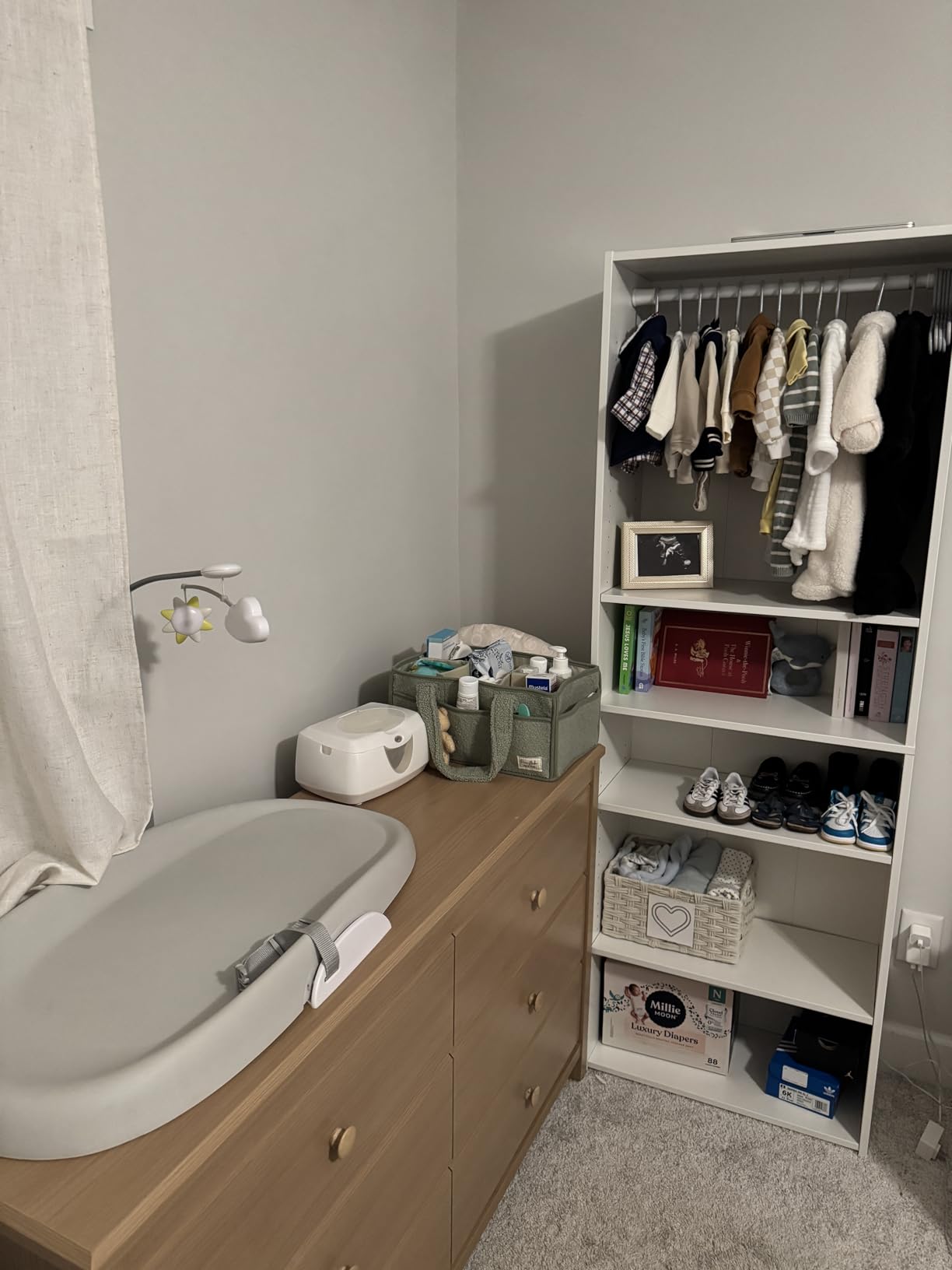 Storkcraft Alpine 2 Drawer Changing Table Chest, White customer photo 1