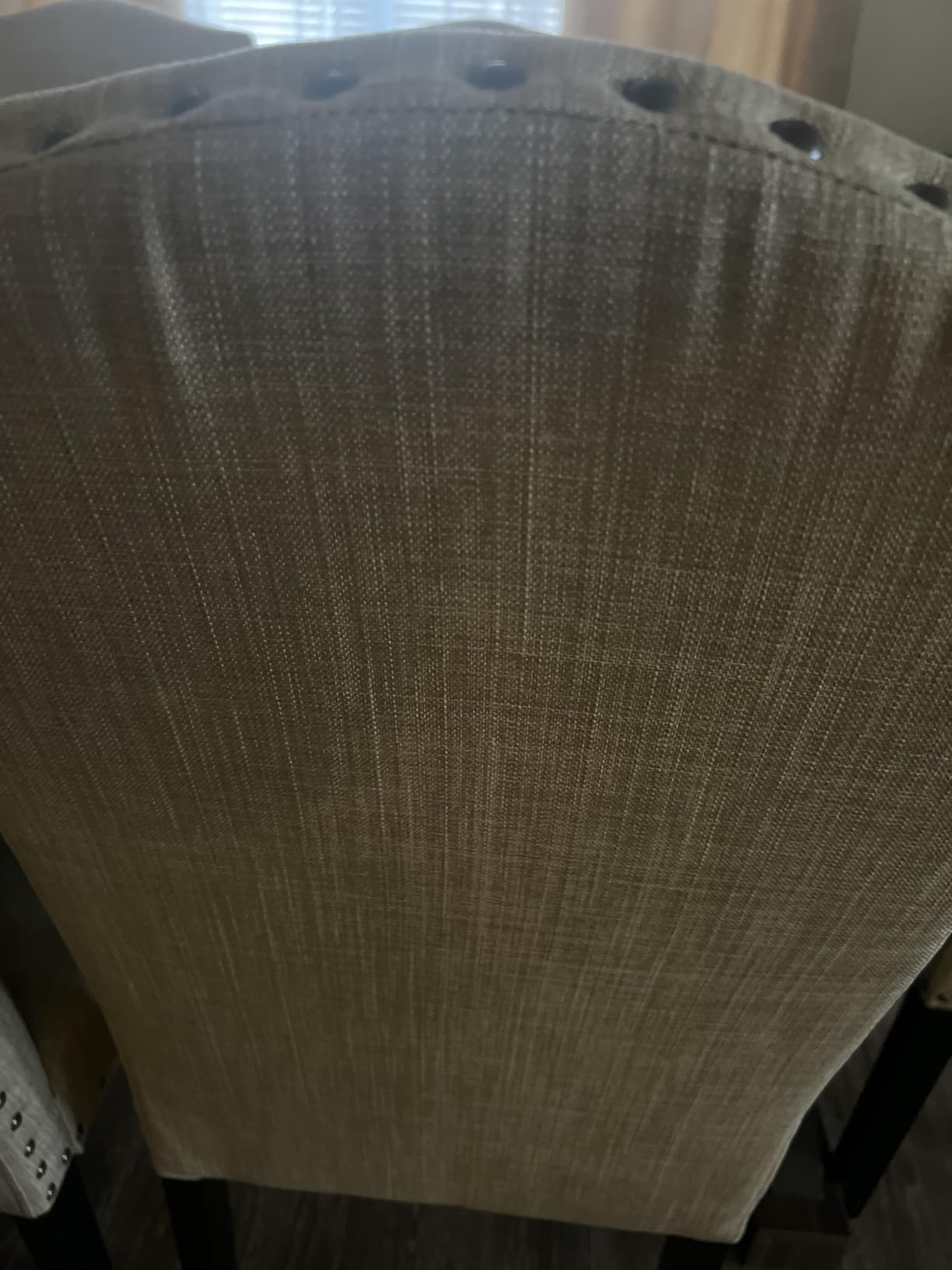 Yaheetech Dining Chairs Set of 2 High Back Parson Chairs Khaki customer photo 2