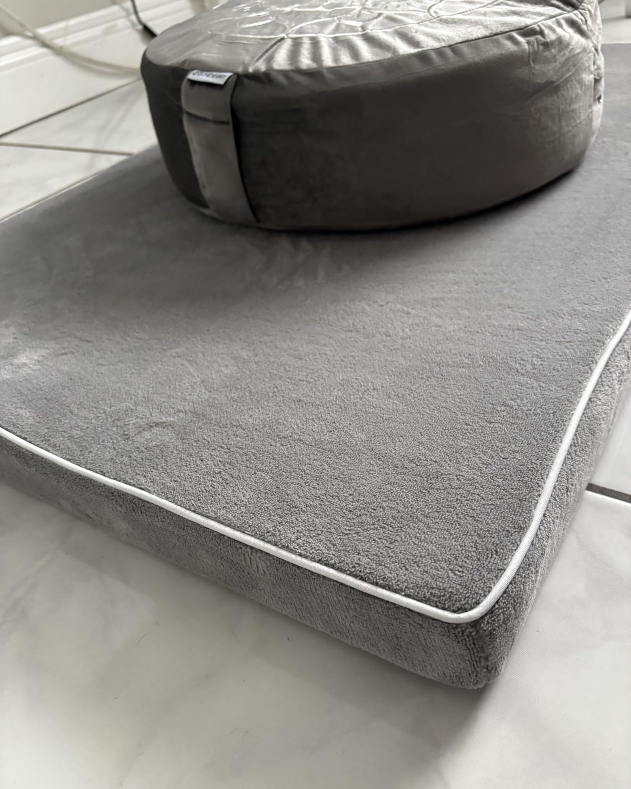 Hihealer Meditation Cushion, Traditional Tibetan Velvet Meditation Pillow customer photo 2