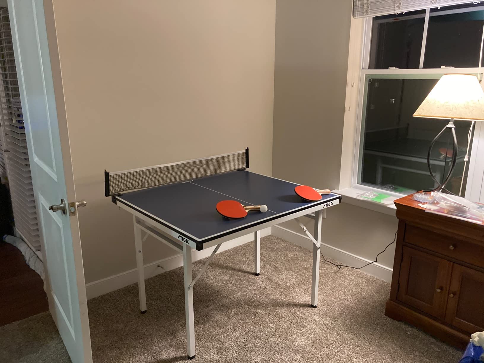 STIGA Space Saver - Compact Ping Pong Table - Separate Table Halves - Regulation Height - No Assembly Required customer photo 1