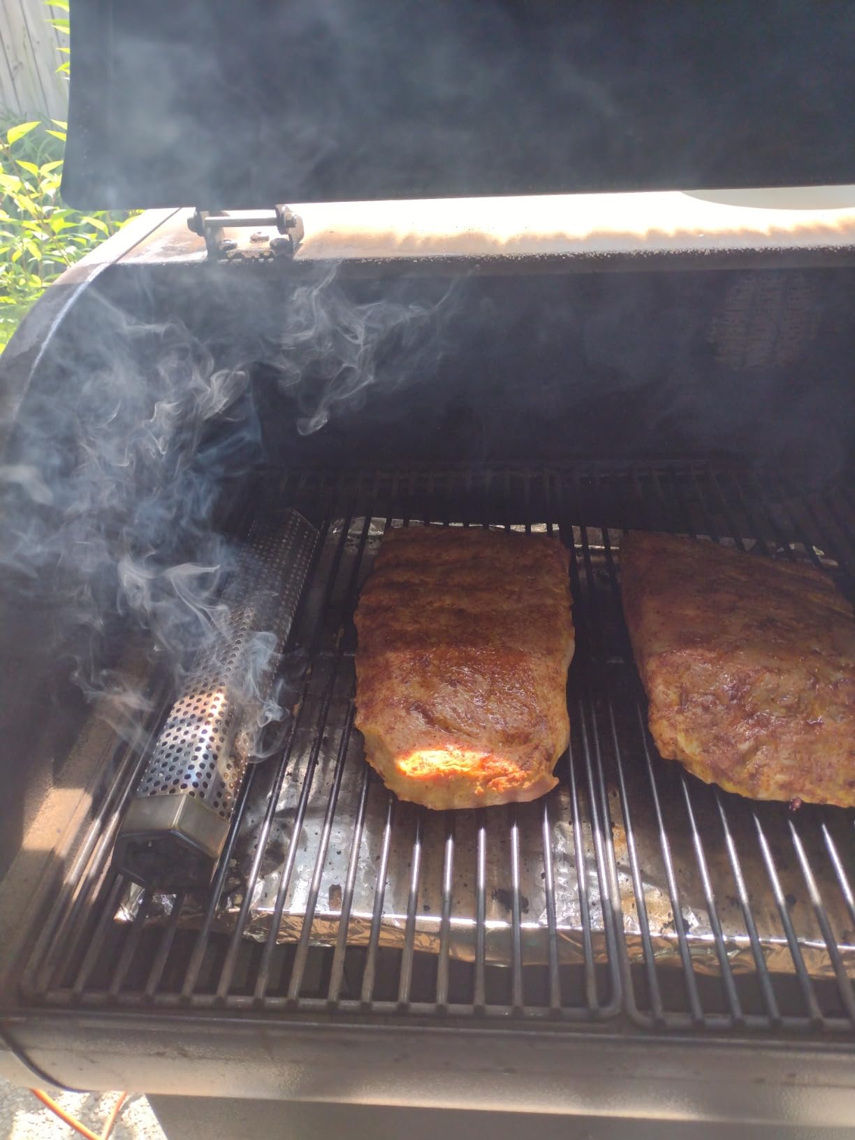 2 Pack 12'' Stainless Steel Pellet Smoker Tube, with Brush and Hooks customer photo 2