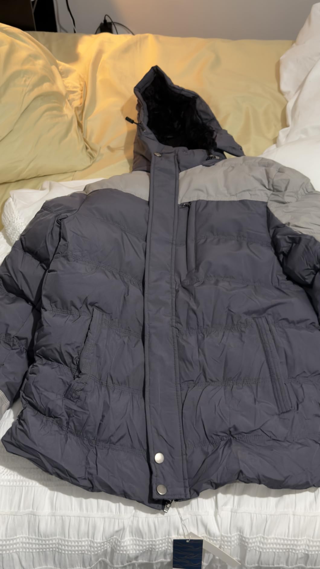 CREATMO US Men's Puffer Jacket Waterproof Winter Parka jacket Warm Thicken Ski Coat customer photo 1