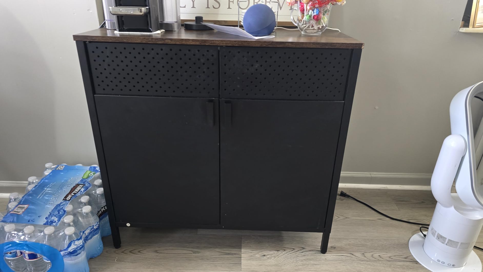 SONGMICS Storage Cabinet, Sideboard with Adjustable Shelves customer photo 1