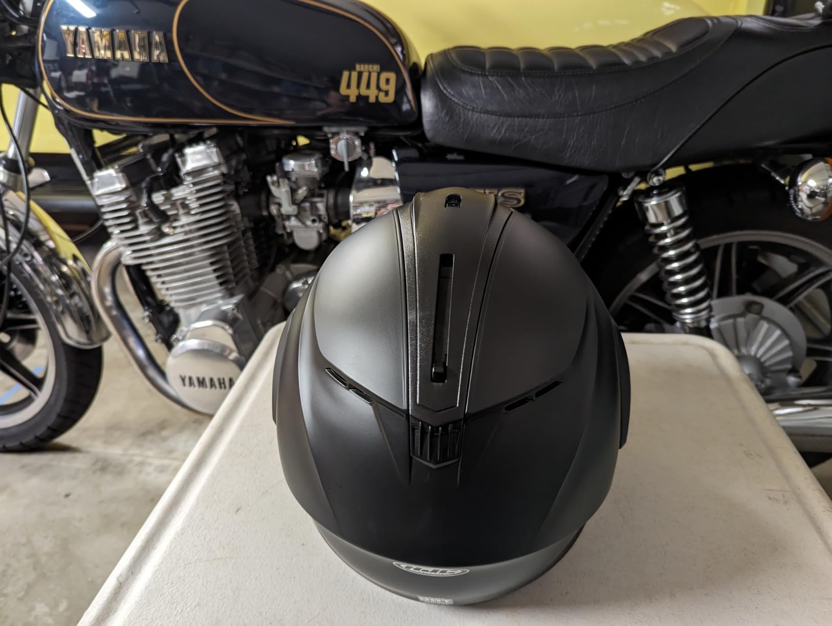 HJC C91 Solid Modular Motorcycle Helmet with HJ-17 Pinlock Shield, DOT Approved (Semi Flat Black, X-Large) customer photo 1