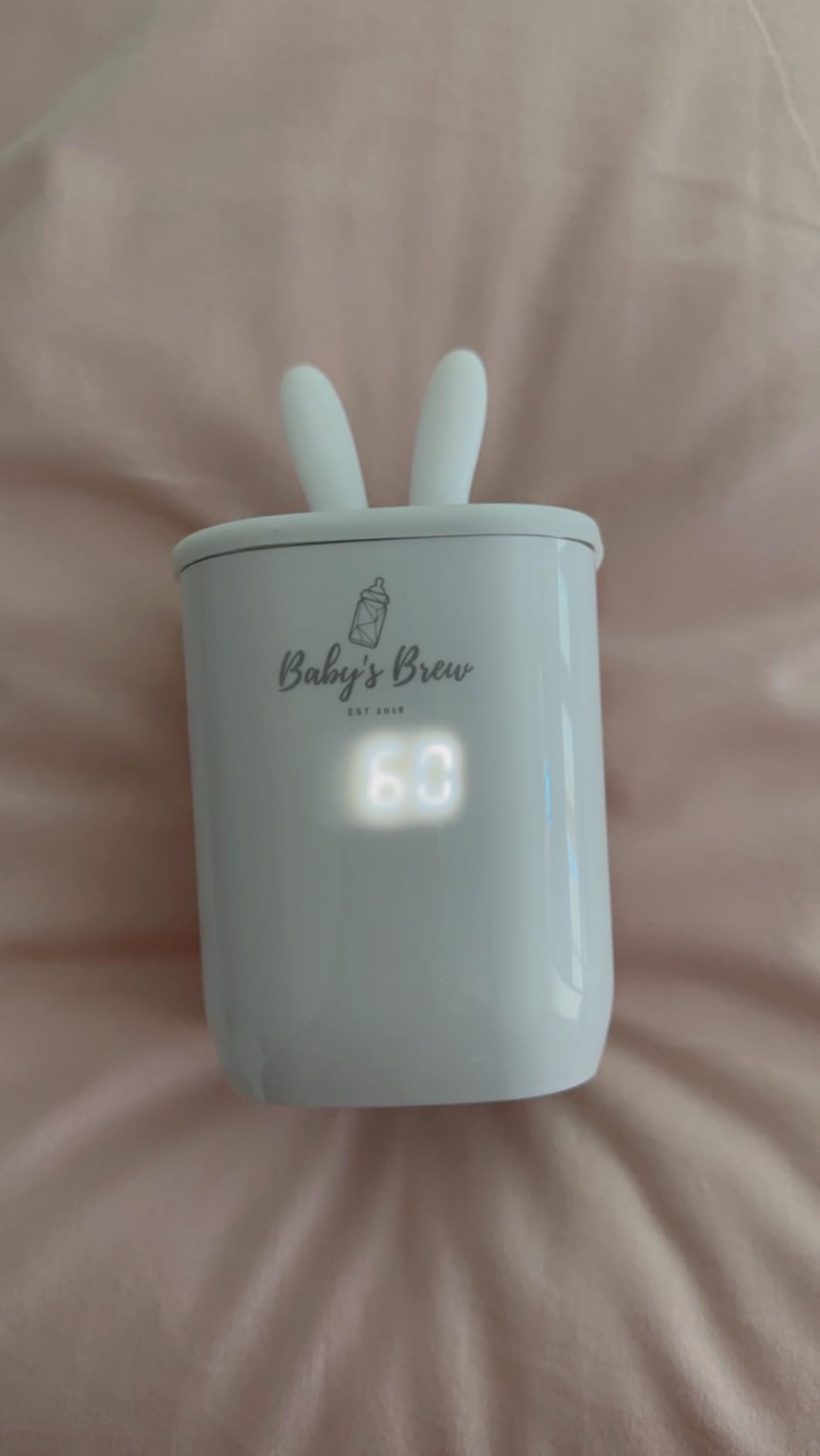 Baby's Brew Portable Bottle Warmer – Cordless Baby Bottle Warmer for Breastmilk & Formula, Rechargeable Travel Milk Warmer, Leak-Proof, Compact, White, Adapter Not Included customer photo 1