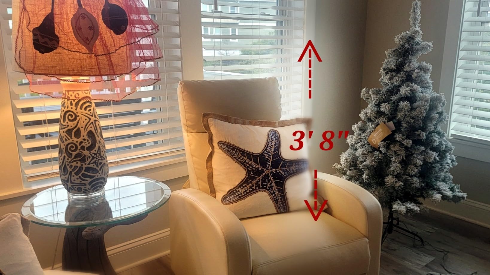 Yaheetech 6ft Pre-Lit Snow Flocked Artificial Christmas Tree, 250 Lights customer photo 2