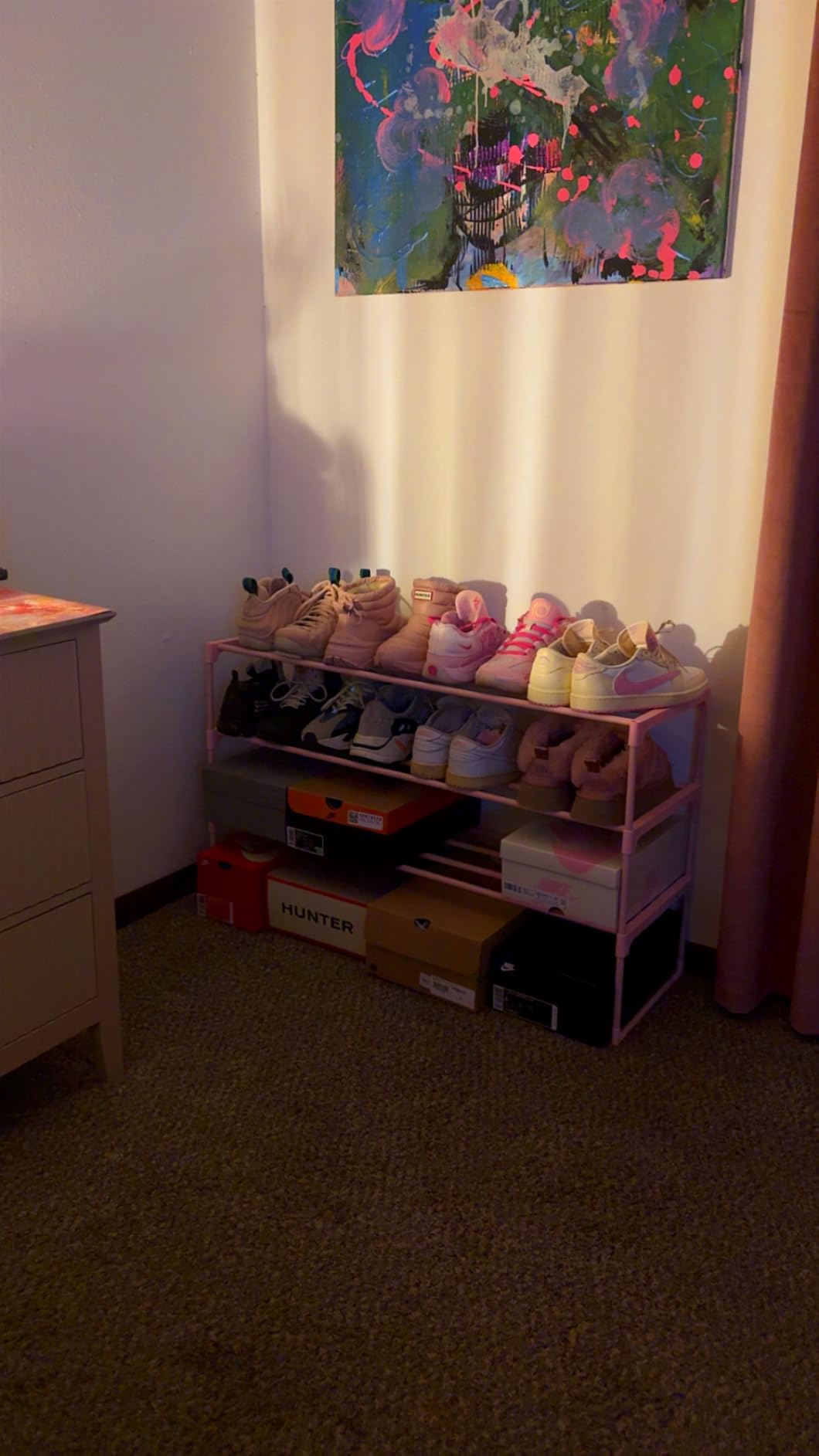 SONGMICS Shoe Rack, 3-Tier Shoe Organizer, Metal Storage Shelf customer photo 2