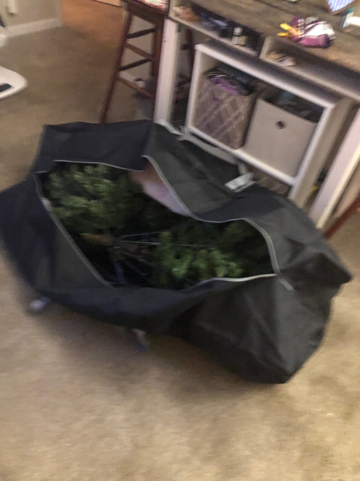 Heavy Duty Christmas Tree Storage Bag, Fits Up to 9 Ft. Tall Disassembled Trees, 25
