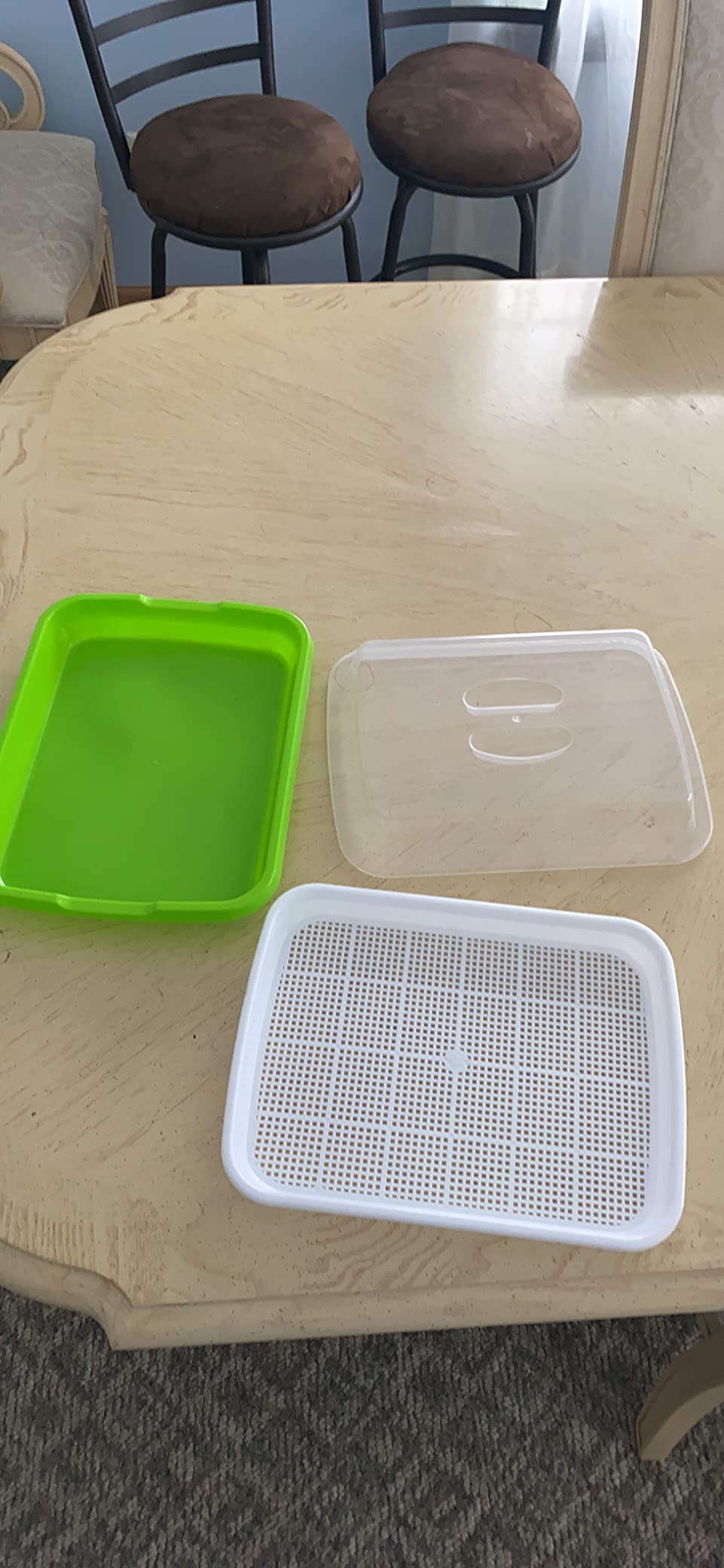 5 Layers Seed Sprouter Trays with Lids and Stainless Steel Shelf customer photo 1