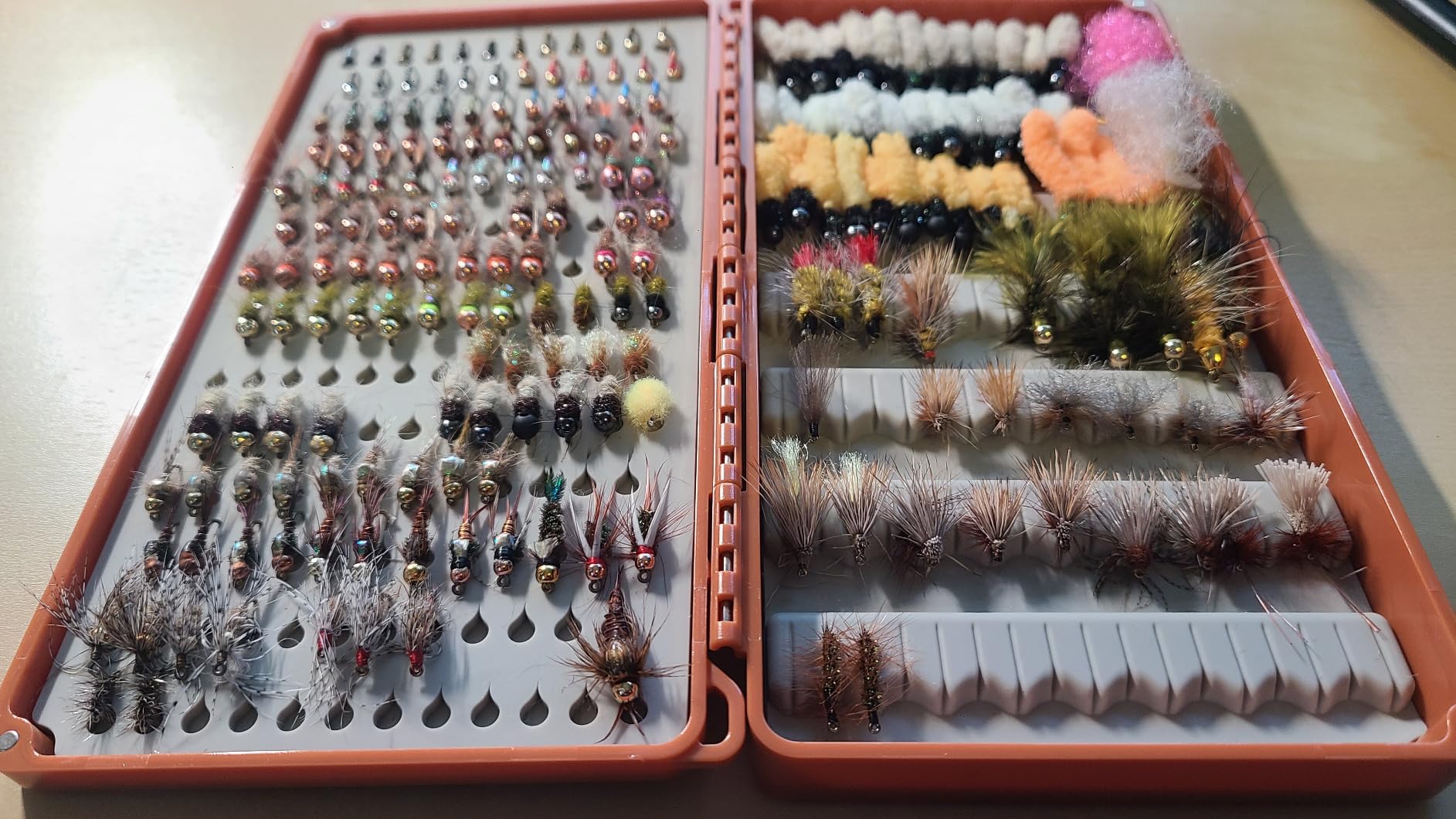 fishpond Tacky Double Haul Fly Box - Burnt Orange | Double Sided Tacky Fly Box customer photo 2